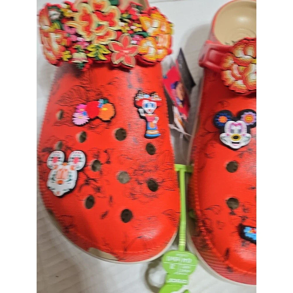 Crocs Frida Kahlo Classic Clog Slip On  Mens 10 / Womens 12 , New No Box  Custom